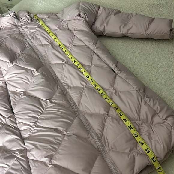 Columbia I Icy Heights Pink Mid Length Down Parka Size L - Picture 10 of 11